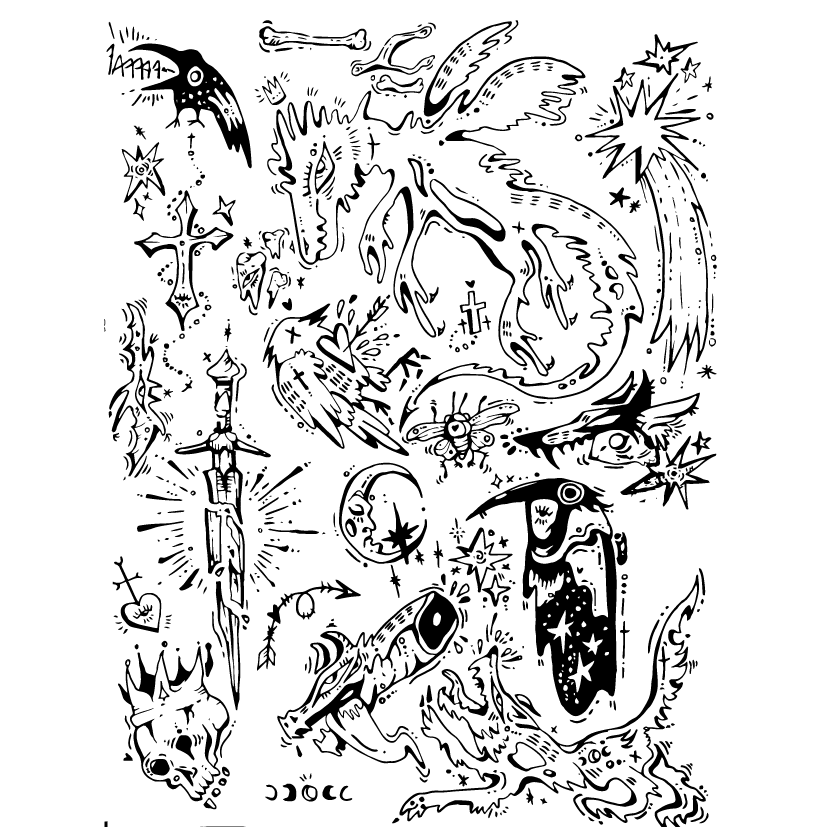 TZOUK - Planche Moyen Âge